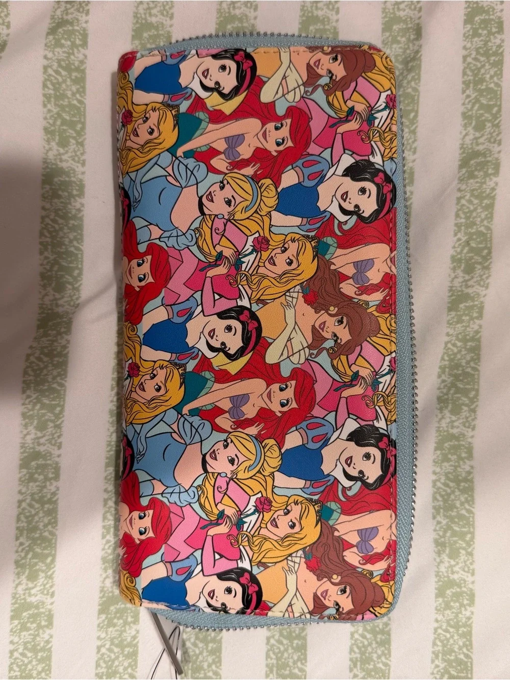 Loungefly Disney Villains Pattern Zip Wallet in Pastel Multi